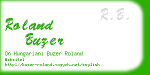 roland buzer business card